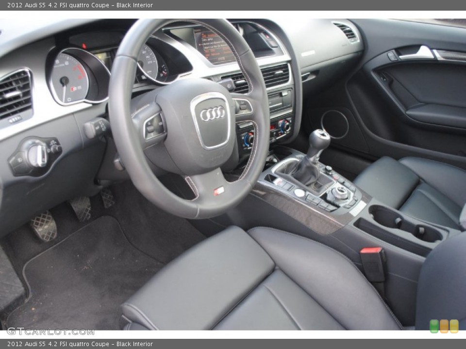 Black Interior Photo for the 2012 Audi S5 4.2 FSI quattro Coupe #80242400
