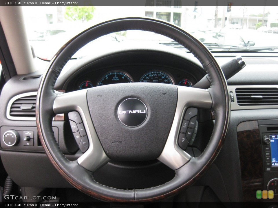 Ebony Interior Steering Wheel for the 2010 GMC Yukon XL Denali #80248177