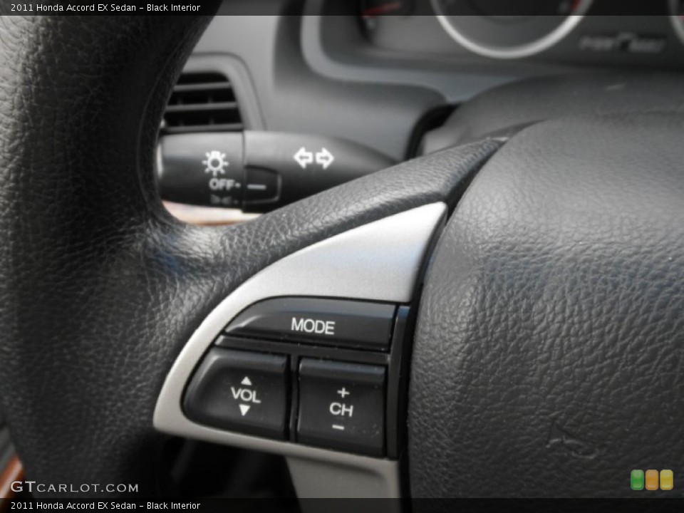 Black Interior Controls for the 2011 Honda Accord EX Sedan #80254179