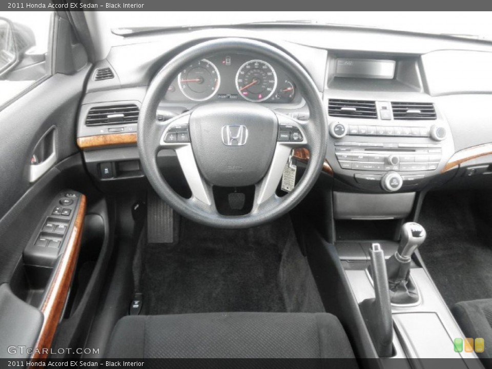 Black Interior Dashboard for the 2011 Honda Accord EX Sedan #80254274