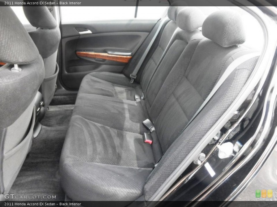 Black Interior Rear Seat for the 2011 Honda Accord EX Sedan #80254292