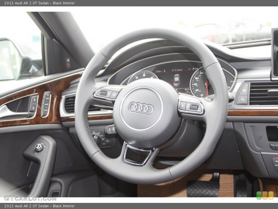 Black Interior Steering Wheel for the 2013 Audi A6 2.0T Sedan #80254943