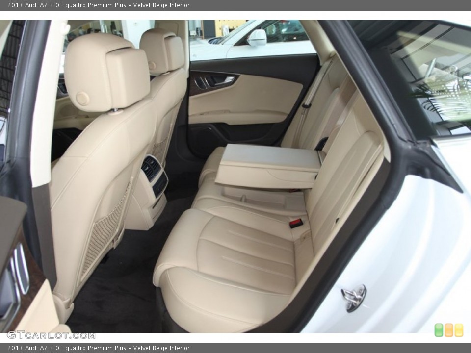 Velvet Beige Interior Rear Seat for the 2013 Audi A7 3.0T quattro Premium Plus #80255283