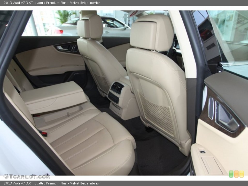 Velvet Beige Interior Rear Seat for the 2013 Audi A7 3.0T quattro Premium Plus #80255372
