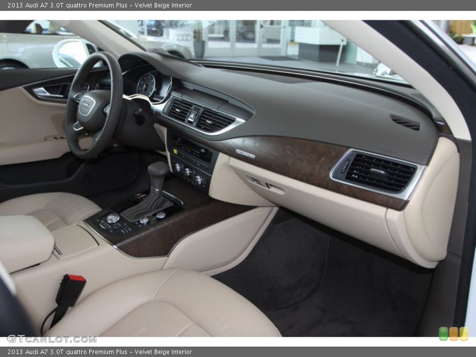 Velvet Beige Interior Dashboard for the 2013 Audi A7 3.0T quattro Premium Plus #80255405