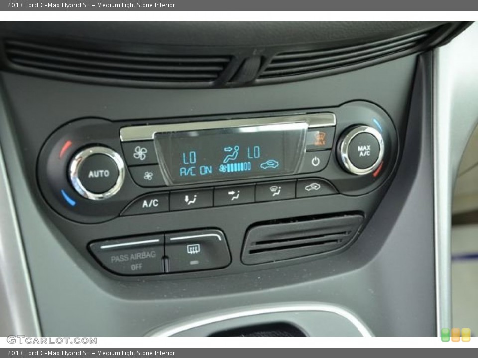 Medium Light Stone Interior Controls for the 2013 Ford C-Max Hybrid SE #80255483