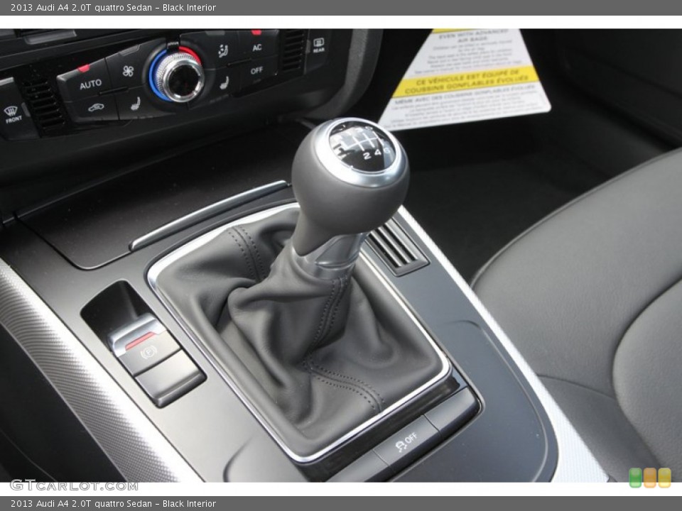 Black Interior Transmission for the 2013 Audi A4 2.0T quattro Sedan #80255689