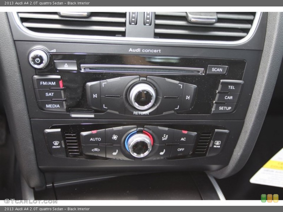 Black Interior Controls for the 2013 Audi A4 2.0T quattro Sedan #80255710