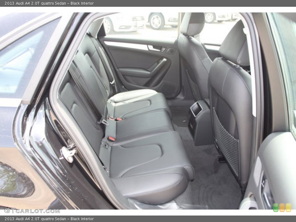 Black Interior Rear Seat for the 2013 Audi A4 2.0T quattro Sedan #80255819