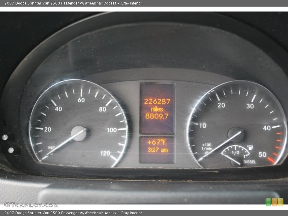 Gray Interior Gauges for the 2007 Dodge Sprinter Van 2500 Passenger w/Wheelchair Access #80256648