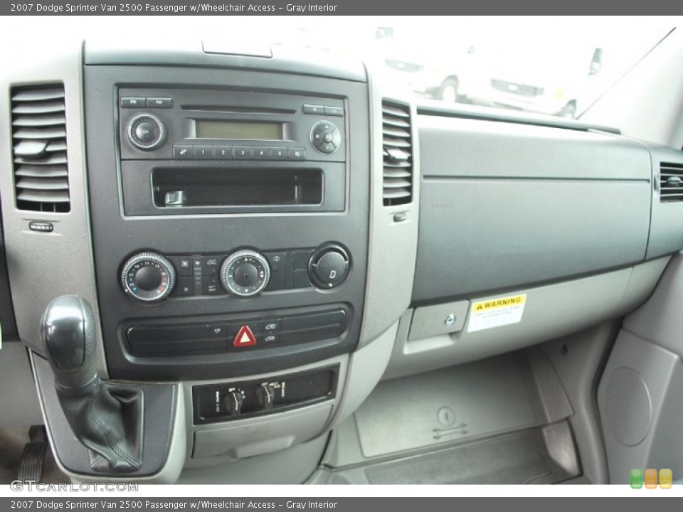 Gray Interior Dashboard for the 2007 Dodge Sprinter Van 2500 Passenger w/Wheelchair Access #80256665