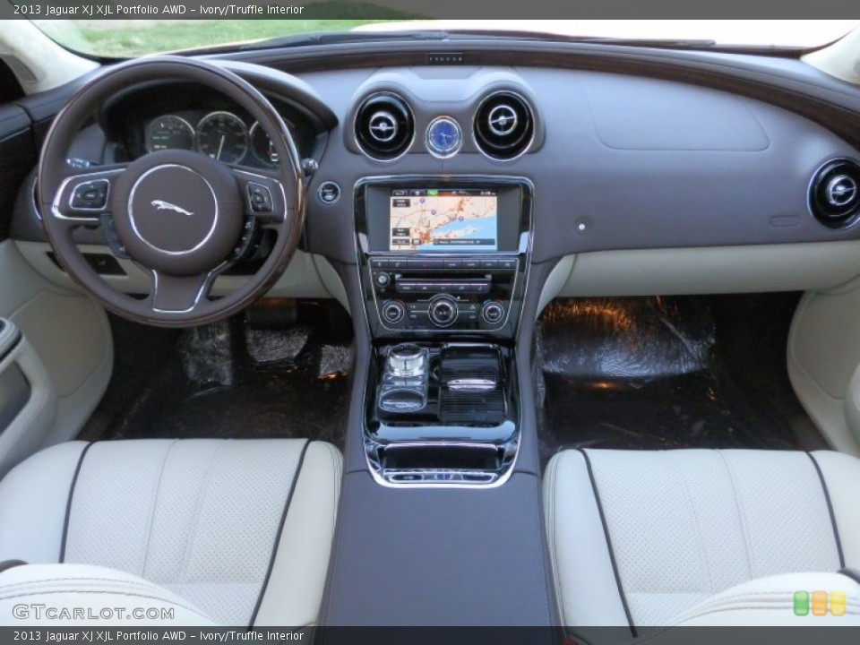 Ivory/Truffle Interior Dashboard for the 2013 Jaguar XJ XJL Portfolio AWD #80256713