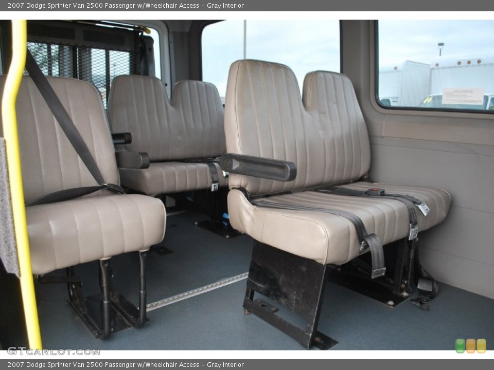 Gray Interior Rear Seat for the 2007 Dodge Sprinter Van 2500 Passenger w/Wheelchair Access #80256746