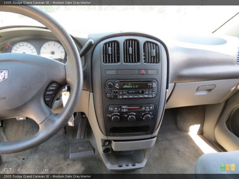 Medium Slate Gray Interior Controls for the 2005 Dodge Grand Caravan SE #80259000
