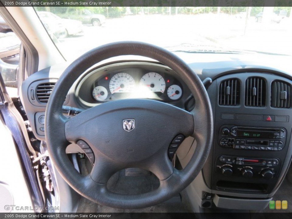 Medium Slate Gray Interior Steering Wheel for the 2005 Dodge Grand Caravan SE #80259021