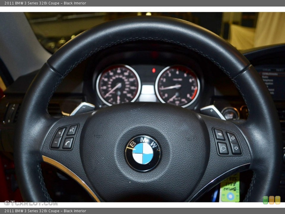 Black Interior Steering Wheel for the 2011 BMW 3 Series 328i Coupe #80259141