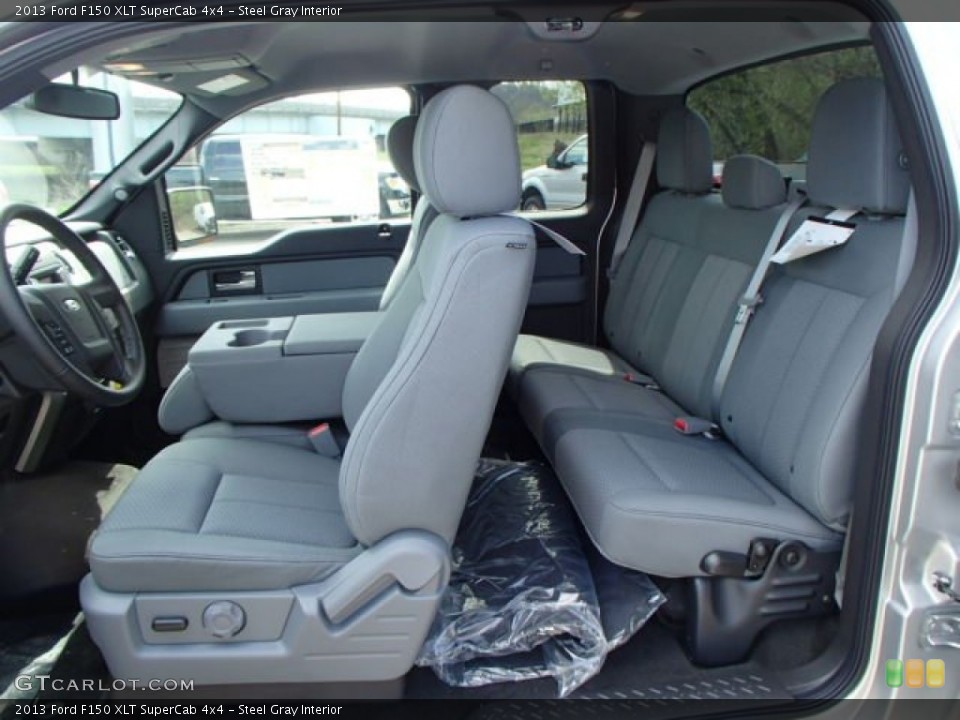 Steel Gray Interior Photo for the 2013 Ford F150 XLT SuperCab 4x4 #80264988