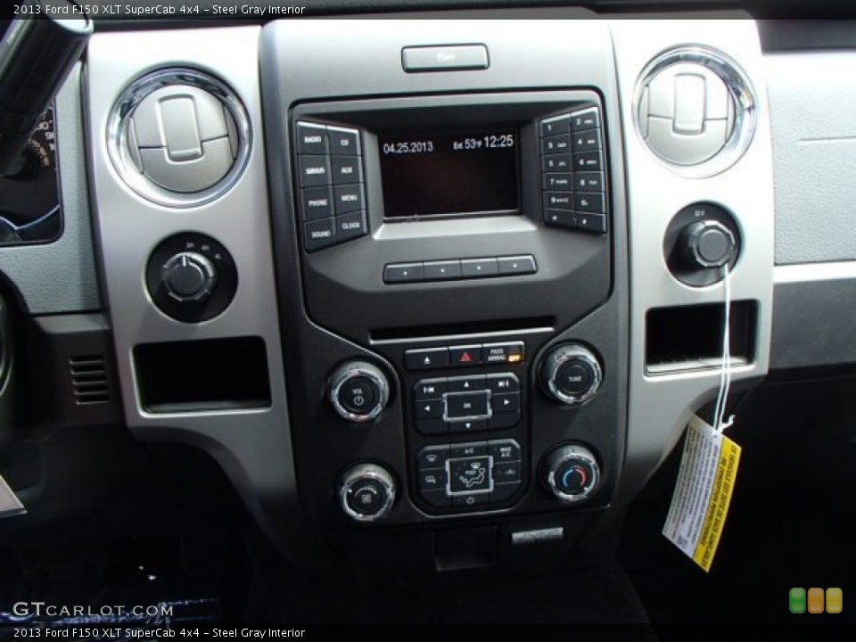Steel Gray Interior Controls for the 2013 Ford F150 XLT SuperCab 4x4 #80265017