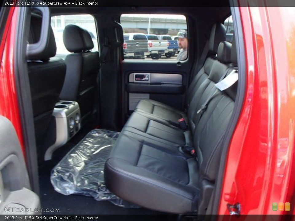 Black Interior Rear Seat for the 2013 Ford F150 FX4 SuperCrew 4x4 #80265320