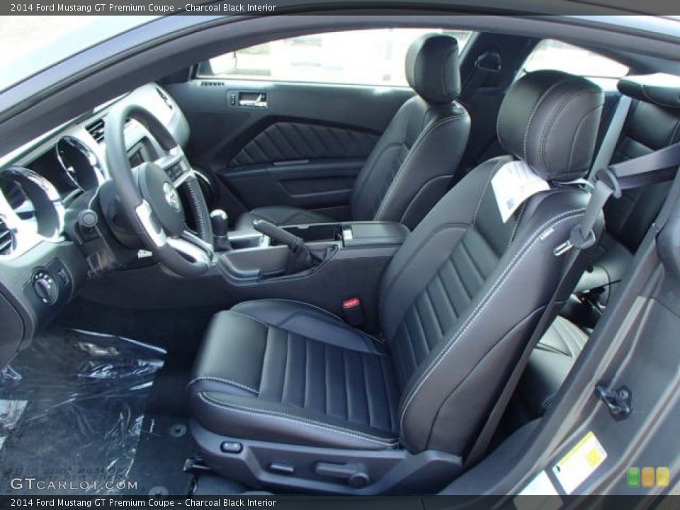 Charcoal Black Interior Front Seat for the 2014 Ford Mustang GT Premium Coupe #80266549