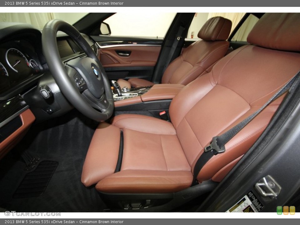 Cinnamon Brown Interior Front Seat for the 2013 BMW 5 Series 535i xDrive Sedan #80272495