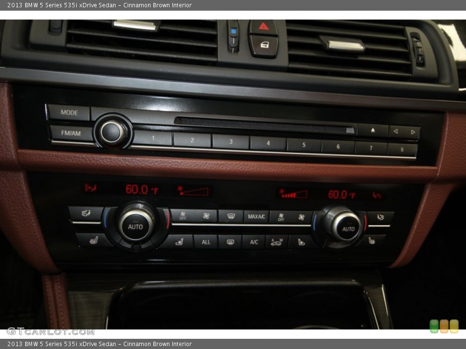 Cinnamon Brown Interior Controls for the 2013 BMW 5 Series 535i xDrive Sedan #80272752