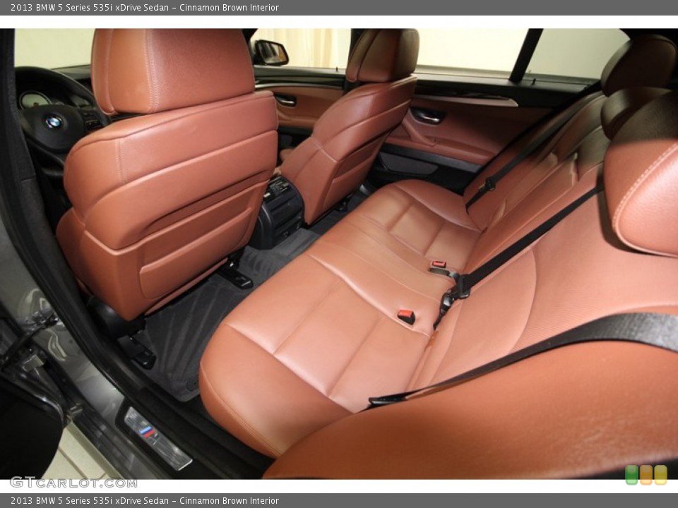 Cinnamon Brown Interior Rear Seat for the 2013 BMW 5 Series 535i xDrive Sedan #80272856