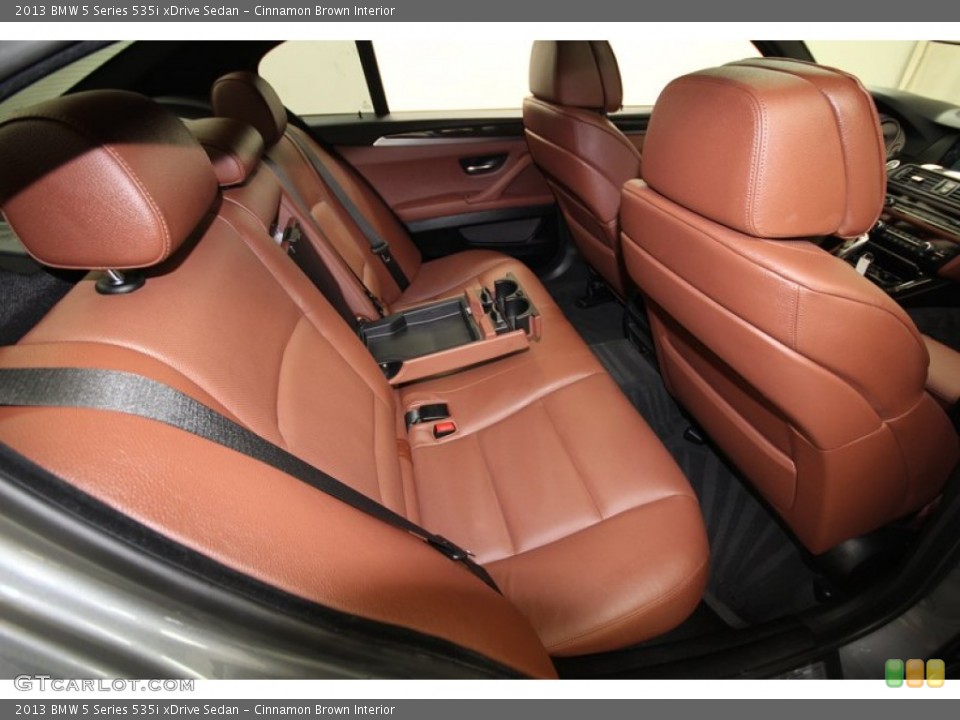 Cinnamon Brown Interior Rear Seat for the 2013 BMW 5 Series 535i xDrive Sedan #80272936