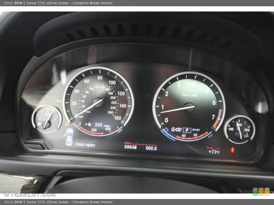 Cinnamon Brown Interior Gauges for the 2013 BMW 5 Series 535i xDrive Sedan #80273075