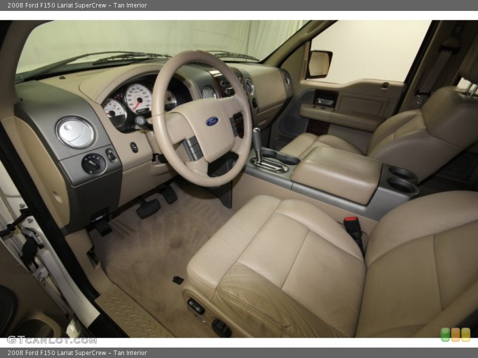 Tan Interior Prime Interior for the 2008 Ford F150 Lariat SuperCrew #80276058