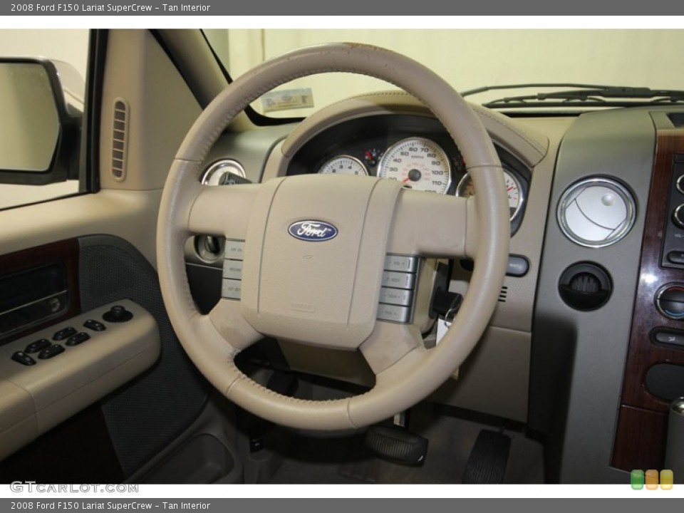 Tan Interior Steering Wheel for the 2008 Ford F150 Lariat SuperCrew #80276268