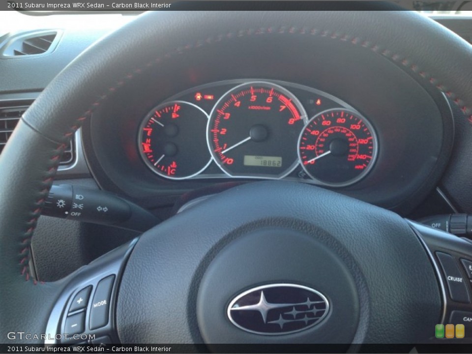 Carbon Black Interior Gauges for the 2011 Subaru Impreza WRX Sedan #80277224