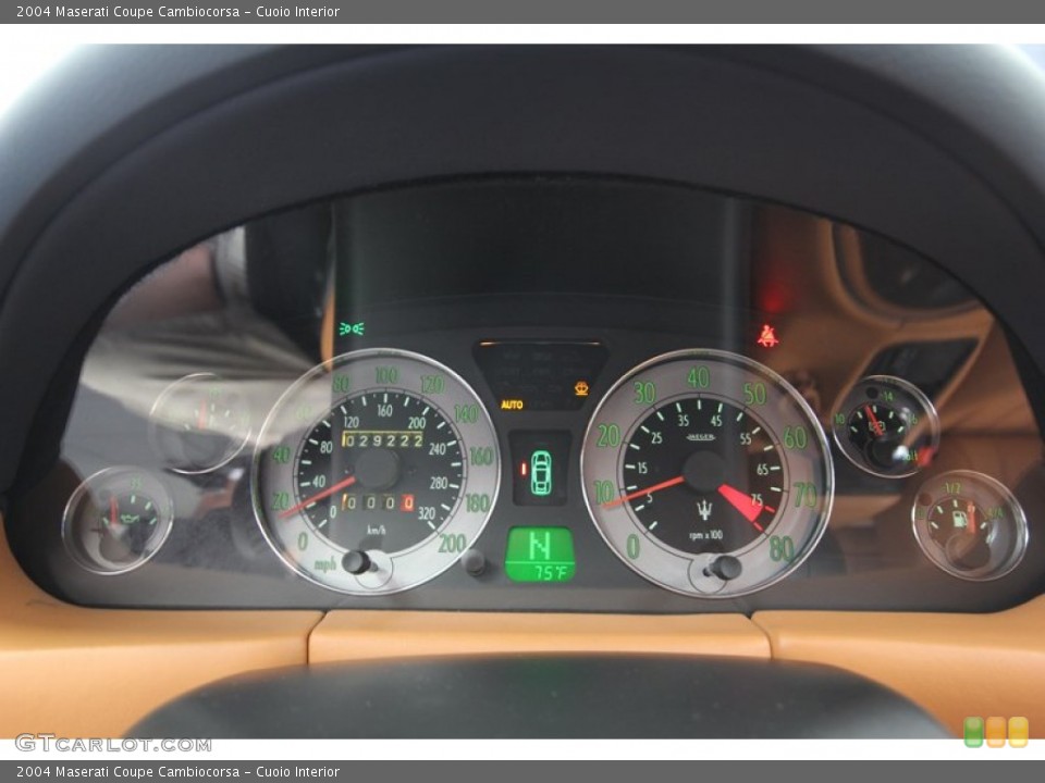 Cuoio Interior Gauges for the 2004 Maserati Coupe Cambiocorsa #80278697