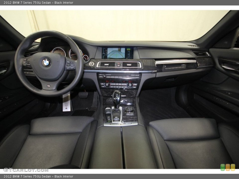 Black Interior Dashboard for the 2012 BMW 7 Series 750Li Sedan #80280257