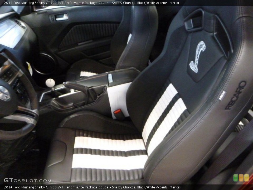 Shelby Charcoal Black/White Accents Interior Photo for the 2014 Ford Mustang Shelby GT500 SVT Performance Package Coupe #80280365