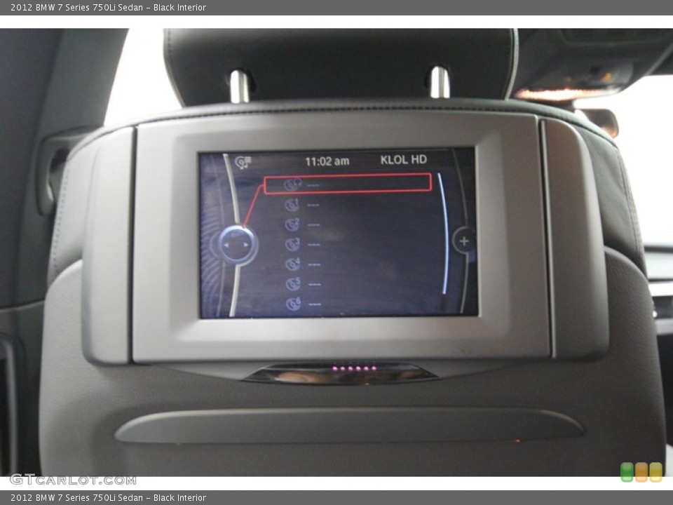 Black Interior Entertainment System for the 2012 BMW 7 Series 750Li Sedan #80280674