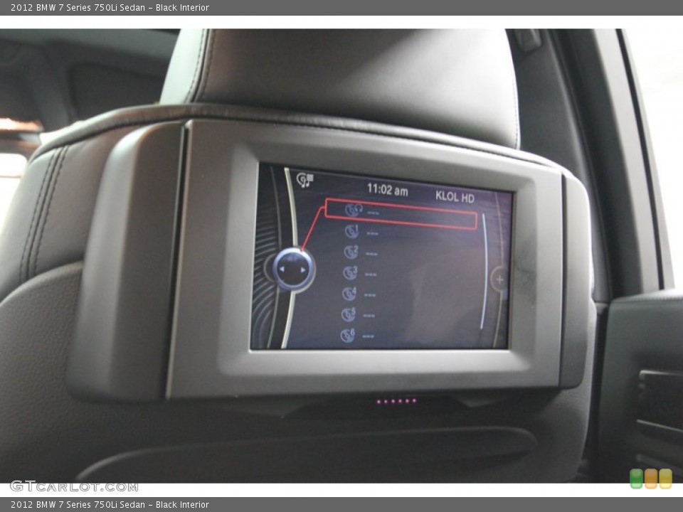 Black Interior Entertainment System for the 2012 BMW 7 Series 750Li Sedan #80280687