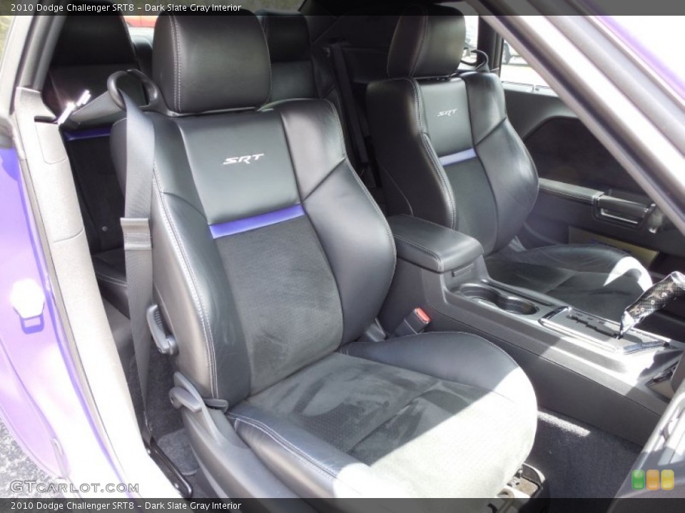 Dark Slate Gray Interior Front Seat for the 2010 Dodge Challenger SRT8 #80281010