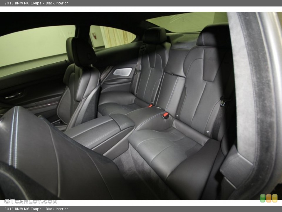 Black Interior Rear Seat for the 2013 BMW M6 Coupe #80283827