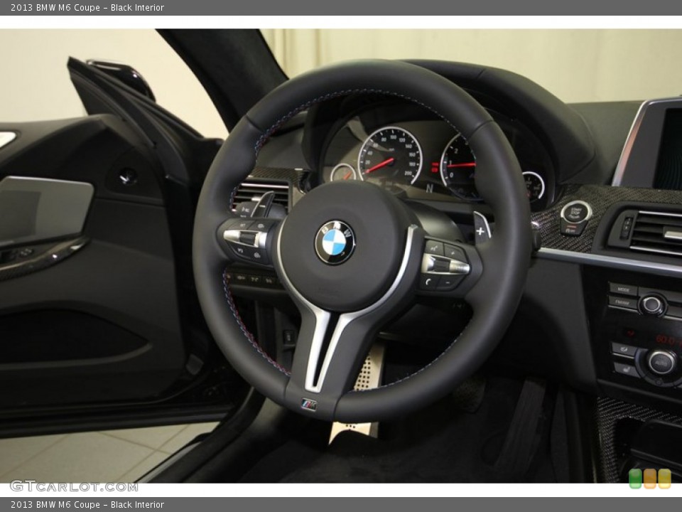Black Interior Steering Wheel for the 2013 BMW M6 Coupe #80283881