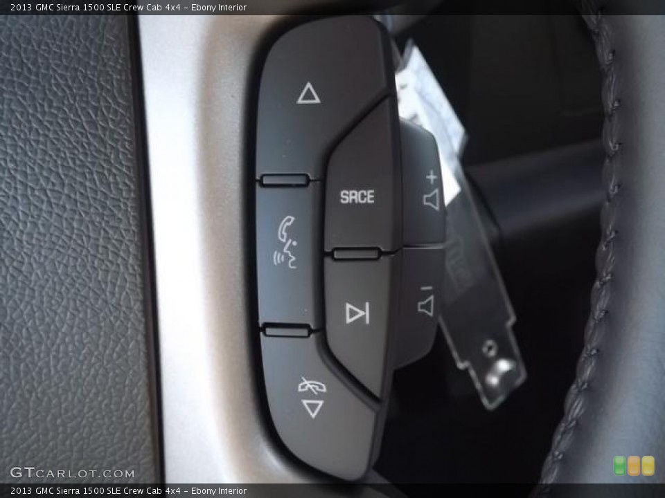 Ebony Interior Controls for the 2013 GMC Sierra 1500 SLE Crew Cab 4x4 #80284511