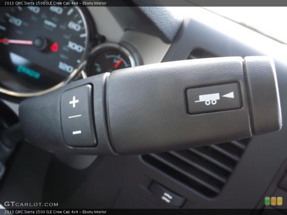 Ebony Interior Controls for the 2013 GMC Sierra 1500 SLE Crew Cab 4x4 #80284517