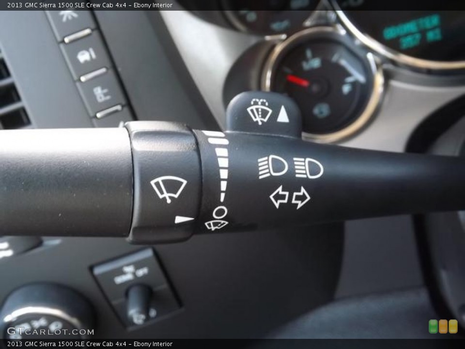 Ebony Interior Controls for the 2013 GMC Sierra 1500 SLE Crew Cab 4x4 #80284520