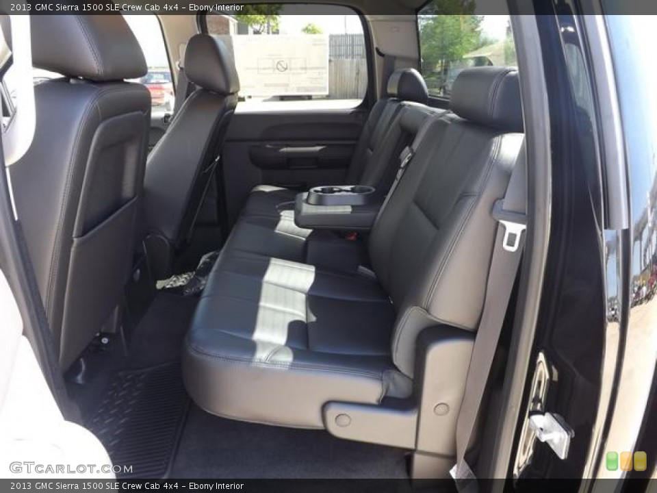 Ebony Interior Rear Seat for the 2013 GMC Sierra 1500 SLE Crew Cab 4x4 #80284541