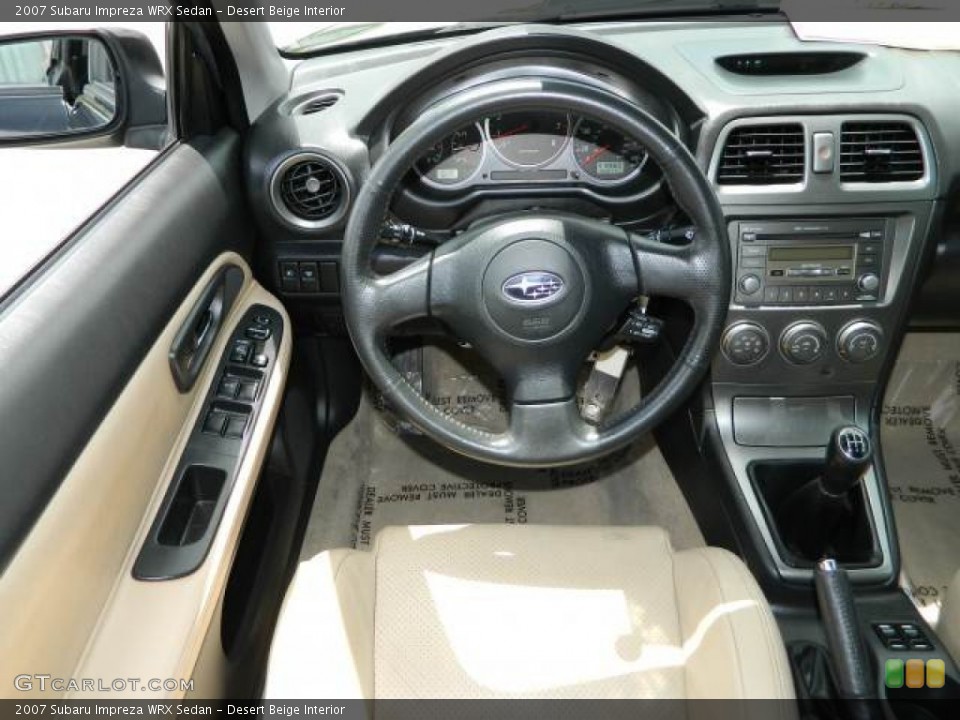 Desert Beige Interior Dashboard for the 2007 Subaru Impreza WRX Sedan #80285447
