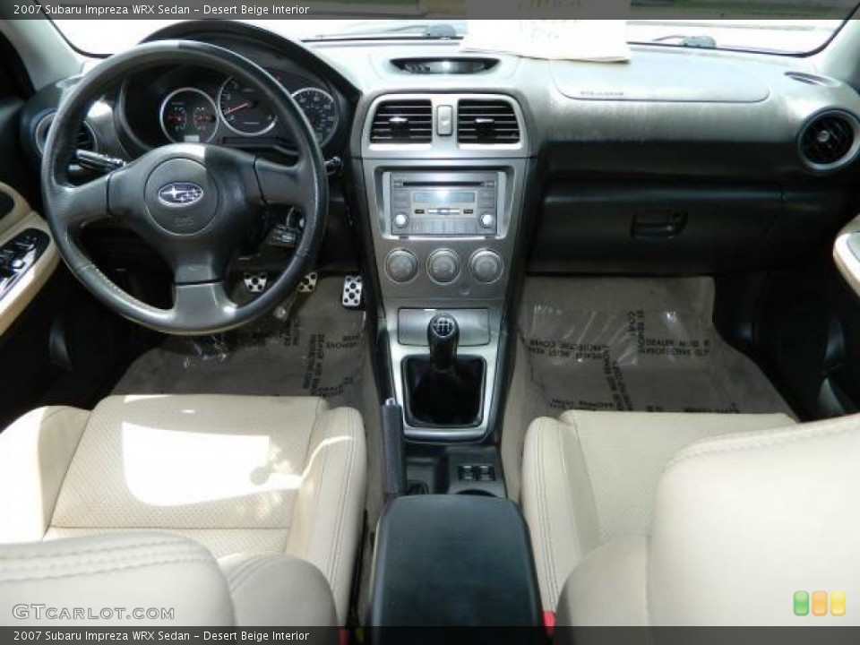 Desert Beige Interior Dashboard for the 2007 Subaru Impreza WRX Sedan #80285450