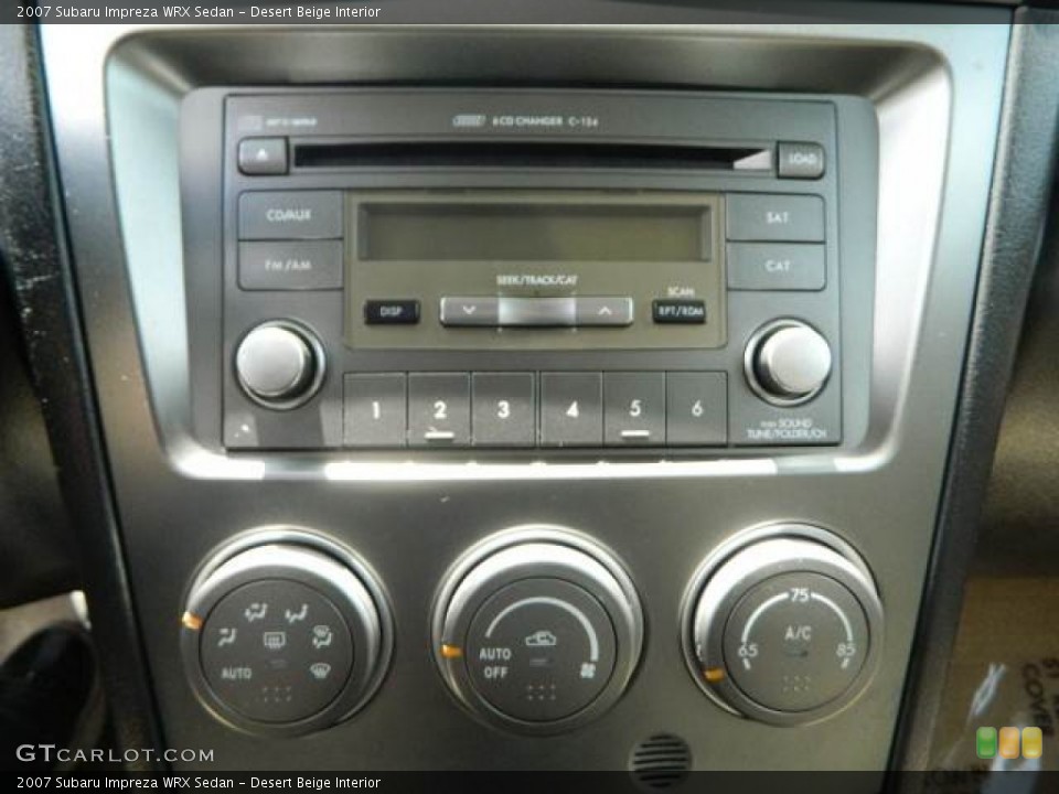 Desert Beige Interior Controls for the 2007 Subaru Impreza WRX Sedan #80285471