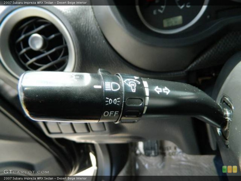 Desert Beige Interior Controls for the 2007 Subaru Impreza WRX Sedan #80285480