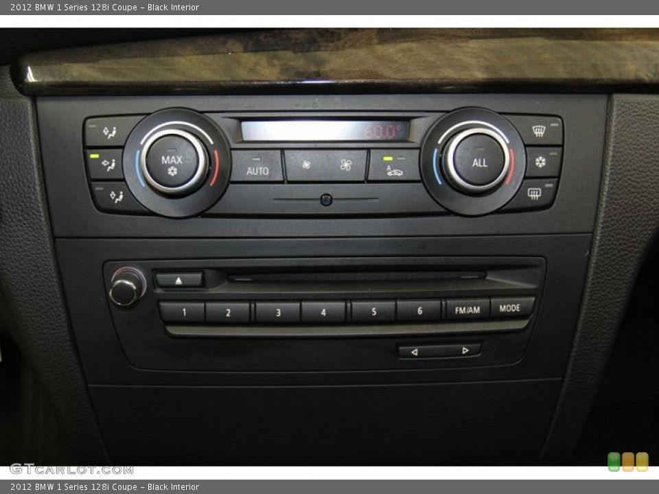 Black Interior Controls for the 2012 BMW 1 Series 128i Coupe #80287449