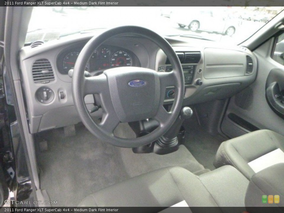 Medium Dark Flint Interior Prime Interior for the 2011 Ford Ranger XLT SuperCab 4x4 #80287824